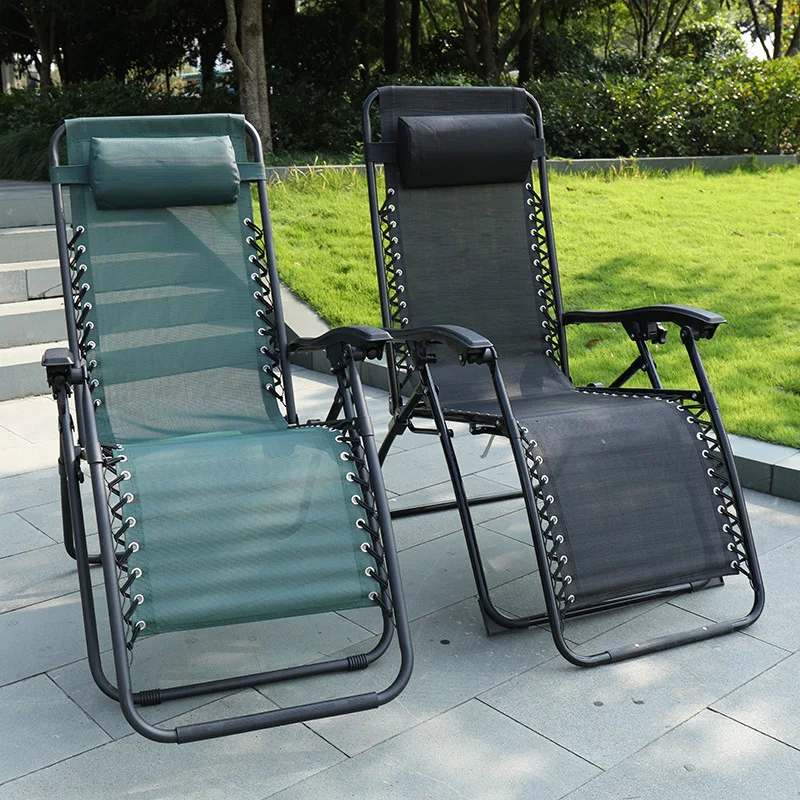 Deluxe Reclining Outdoor Folding Lounge Chair (Zero Gravity Style)